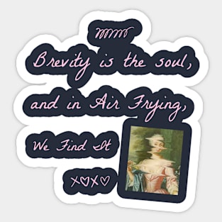 Brevity Is the Soul, and in Air Frying, We Find It Sticker